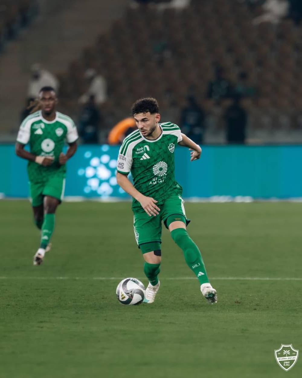 Ivan Toney scores for Al Ahli against Al Gharafa at King Abdullah Sports City Stadium in Jeddah