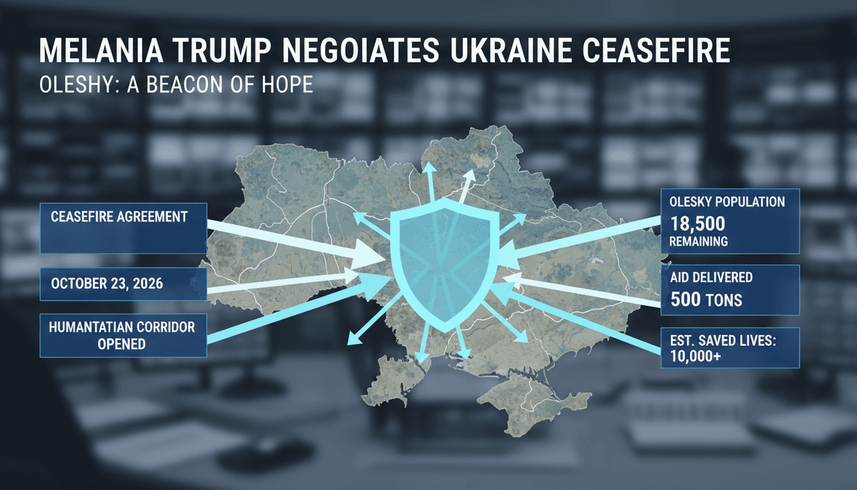 Communicate Diplomatically Melania Trump Negotiates Ceasefire in Oleshky, Ukraine for Humanitarian ...